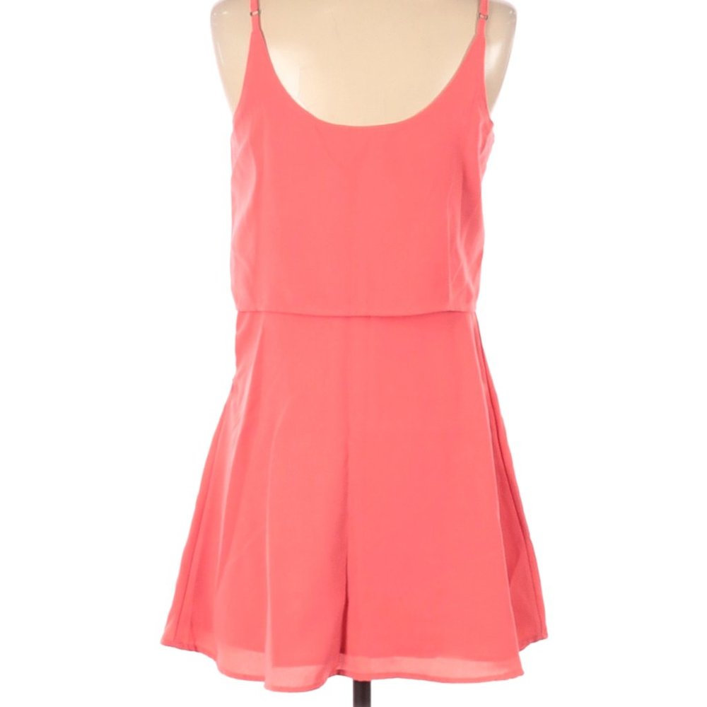 Abercrombie & Fitch Coral Pink Chiffon Dress Size Small